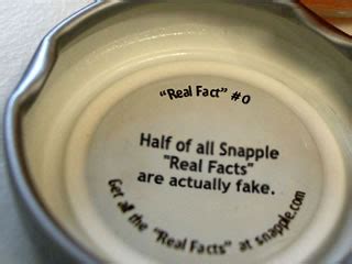 why are snapple facts fake